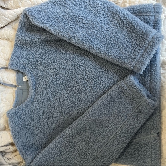 Lululemon Sherpa pullover light blue size 6 - Picture 1 of 5